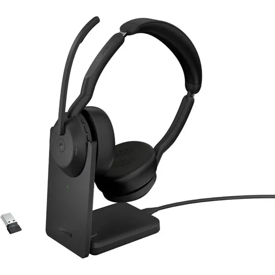 Jabra Evolve2 55 MS Stereo trdlst headset  Sort