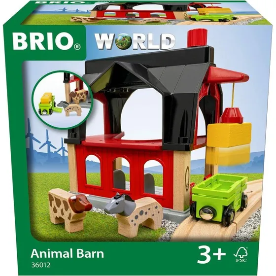 Ravensburger Animal Barn - trstald til dyr, multifarvet