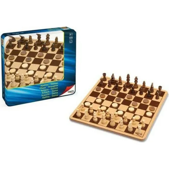 Cayro Skak og Dam trbrt 25,525,5 cm