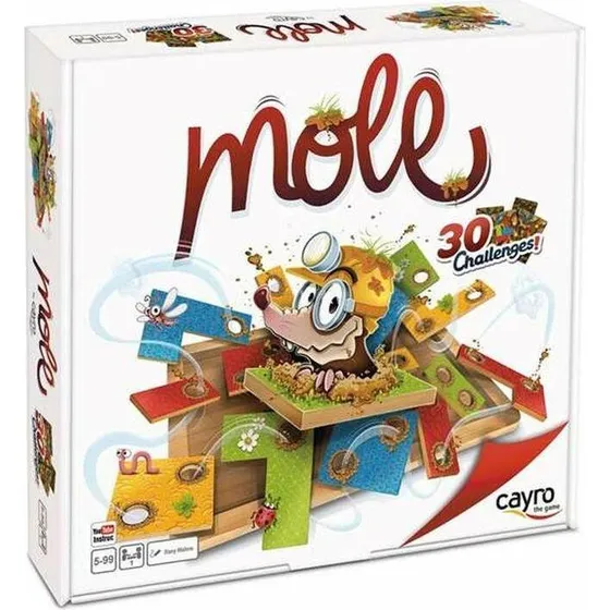 Cayro Mole brætspil, 30 udfordringer (ES/PT/EN/FR/IT/DE)
