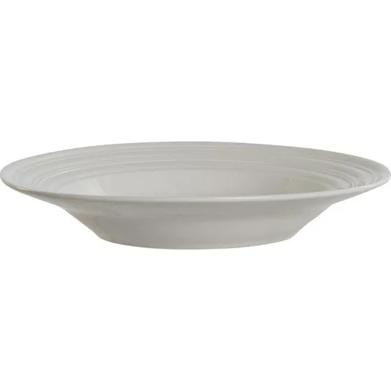 DKD Home Decor Dyb tallerken hvid porceln 20x20x3 cm (4 stk)