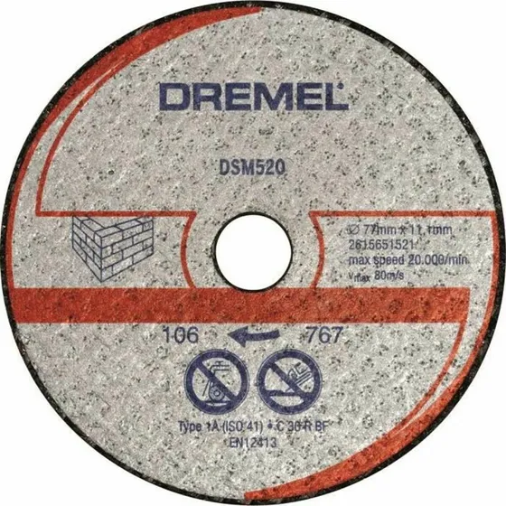 Dremel DSM520 skæreskive 20 mm til sten og murværk