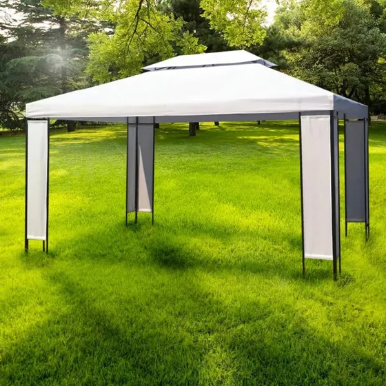 vidaXL pavillon 3 x 4 m - hvid