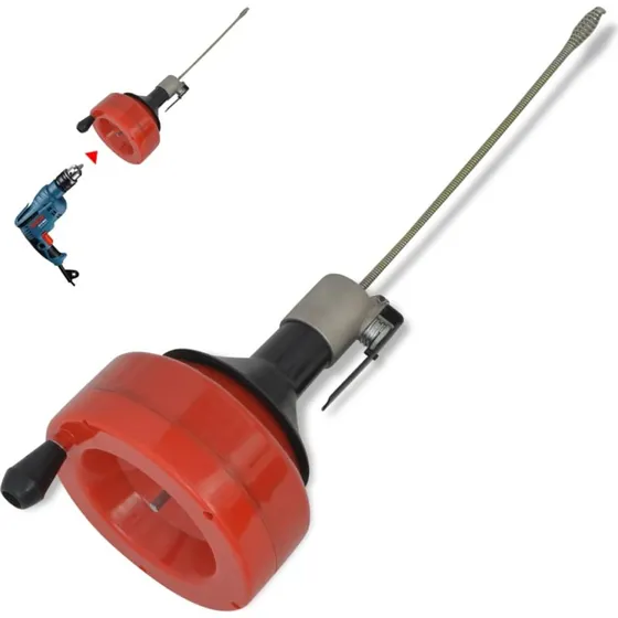 vidaXL Manuel/Skruedrevet rrrenser 8 m  Rd/Sort