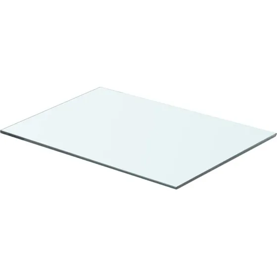 vidaXL glashylde i hærdet glas 50x30 cm klar