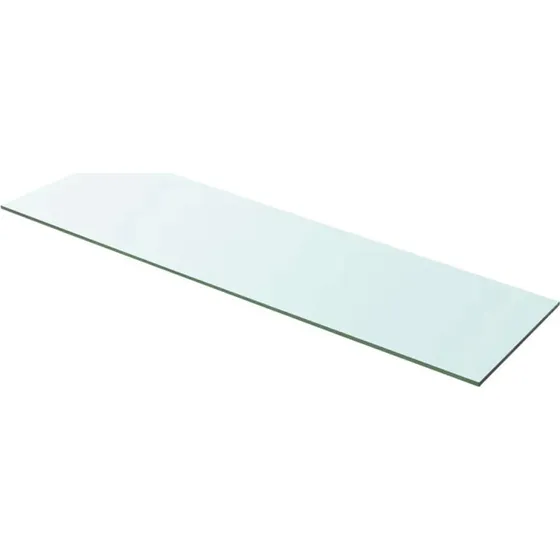 vidaXL Glaspanel hylde klar 100x30 cm, 8 mm (15 kg)