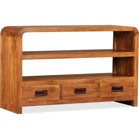 vidaXL tv-skab 90x30x55 cm i massivt akacietræ