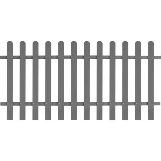 vidaXL stakit 200x100 cm WPC gr