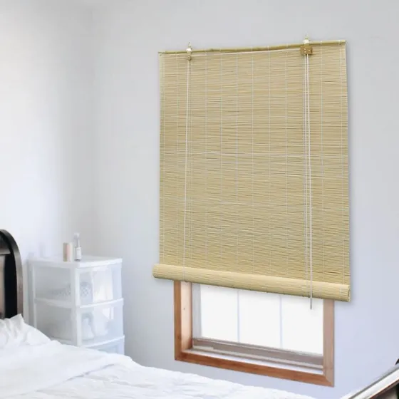 vidaXL bambusrullegardin 140x220 cm naturfarvet