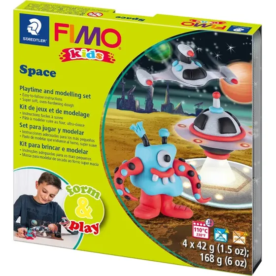 Staedtler FIMO Kids Modellervoks - Rummet (4 x 42 g)