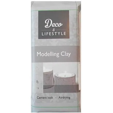 Creall Deco & Lifestyle Lufttrrende Modellervoks Cement-look 500 g