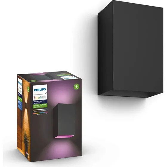 Philips Hue Resonate udendrs vglampe White & Color, sort