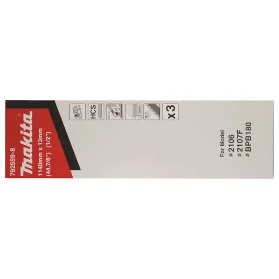 Makita Båndsavsklinge 1140x13x0,5 mm 18T (3 stk) - 792559-8