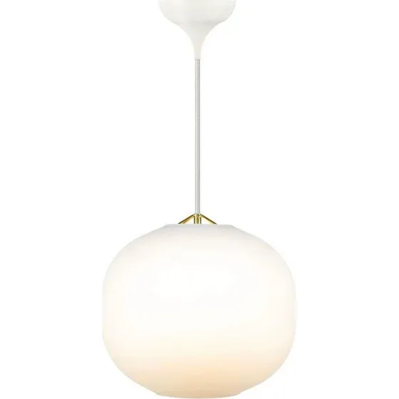 DFTP by Nordlux Navone 30 pendel – hvid opalglas med messing