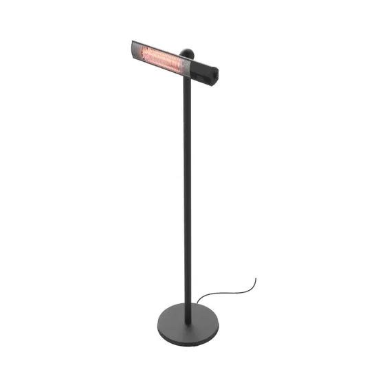 Hortus Terrassevarmer gulvmodel 1500W Golden Tube  Sort