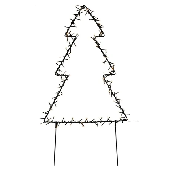 NORDIC WINTER Metal juletræ 75 cm, 175 LED