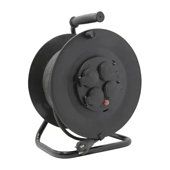 NQ Kabeltromle 35 m H07RN-F 3x1,5 mm med 4 udtag