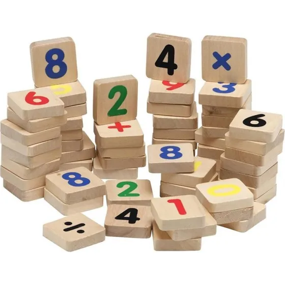 Krea Magnettal i tr, 60 stk