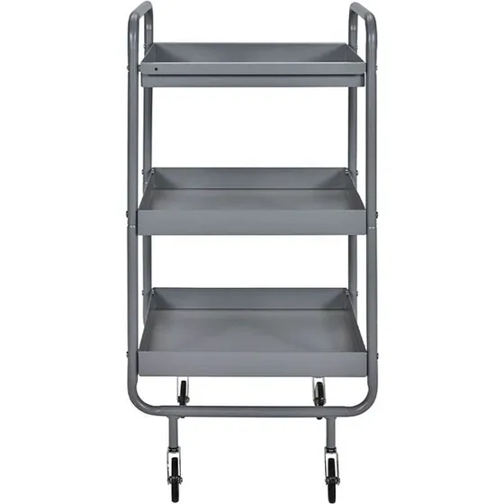 House Doctor Roll rullebord, grå stål (42×38×85 cm)