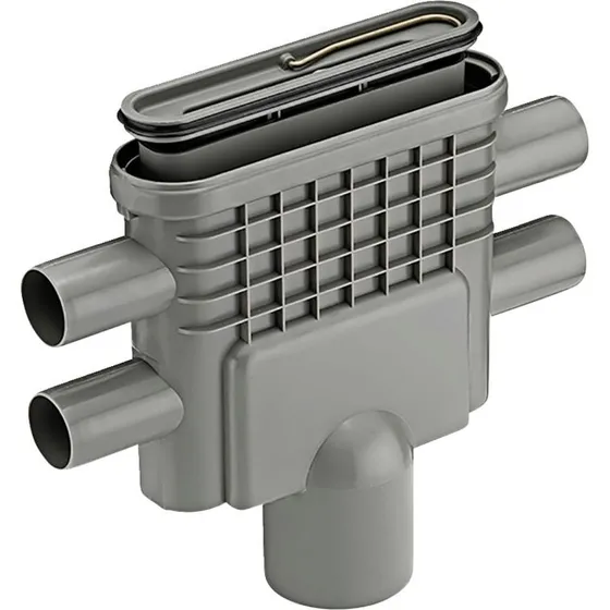 Unidrain Udlbshus Linje 75 mm lodret m/ 40 sideindl. og vandls