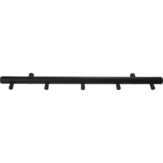 Home-it Smart knagerække i eg 5 knager – sort 60×7×2,5 cm