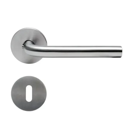 Home-it L-greb dørhåndtag Ø16 mm med klik-roset i rustfrit stål