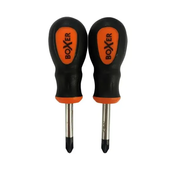 Boxer kort skruetrkkerst PH2/PZ2 38 mm - orange/sort