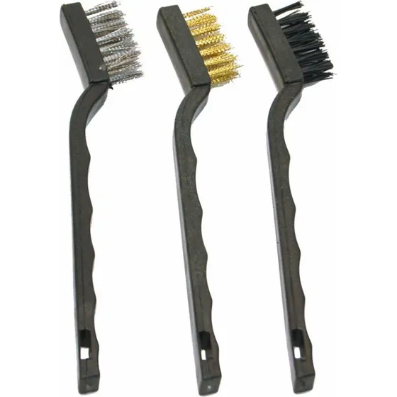 Millarco Mini stlbrstest 3-pak  stl/messing/nylon