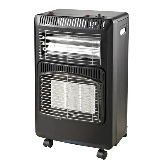 Home-it Gasvarmeovn 4,2 kW sammenklappelig (koksgr, med blser)