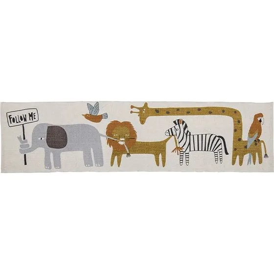 Bloomingville Neah mini tæppe 50x200 cm hvid