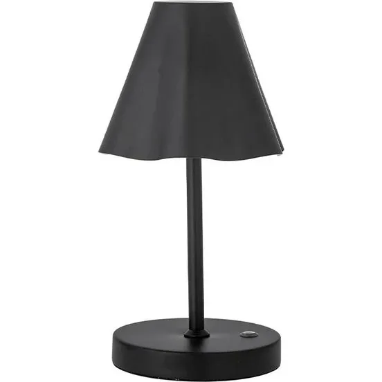 Bloomingville Lianna genopladelig bordlampe, sort
