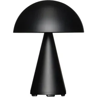 Hübsch Mush LED-batteridrevet bordlampe, mat sort, 20 cm
