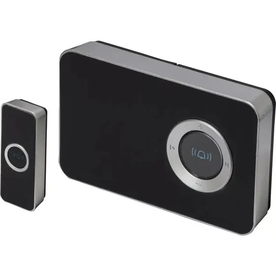 TREND DESIGN Trdls drklokke, sort, batteri (32 melodier)