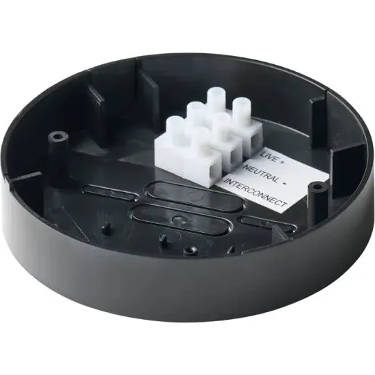 LIFE monteringsdse til 230V rgalarm, sort (200233)