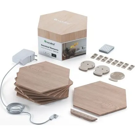 Nanoleaf Elements Hexagons Starterkit 7-pak (200x230 mm)