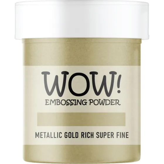WOW Embossing Powder Metallic Gold Rich, Super Fine 15 ml
