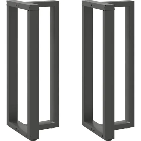 vidaXL T-formede barbordsben 2 stk. antracit 50x35x(100-101) cm