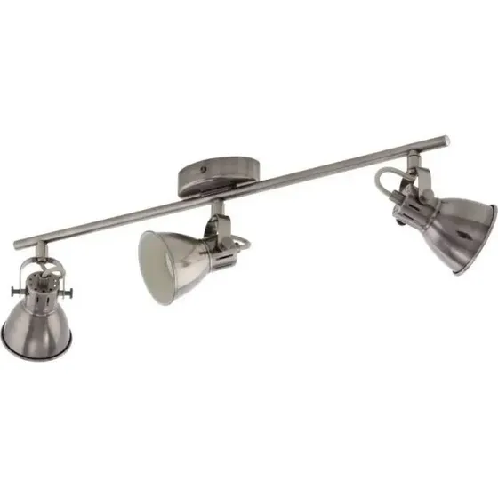EGLO Seras 3-spot GU10 antik nikkel/creme 3x240lm 96554
