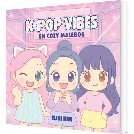 K-pop Vibes – Cozy malebog med cute K-pop-motiver