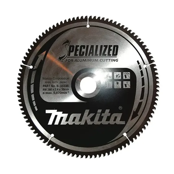 Makita HM rundsavsklinge 260x30 mm 100T til aluminium