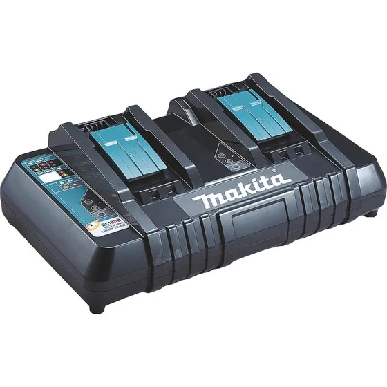 Makita DC18RD dobbelt oplader 14,4/18V LXT - hurtig