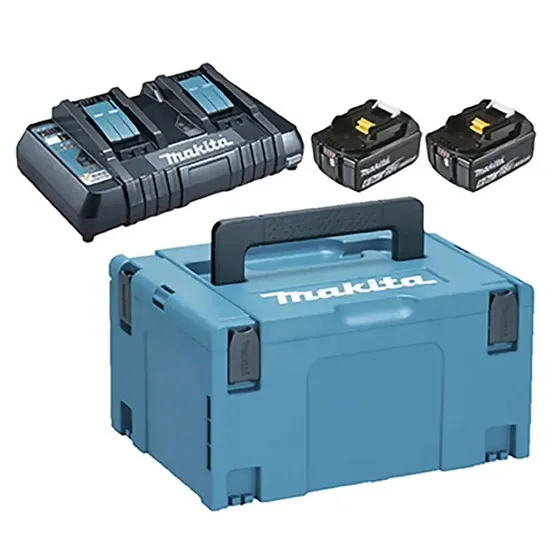 Makita 198077-8 Batteripakke 218V 6,0Ah + lynlader (MAKPAC)
