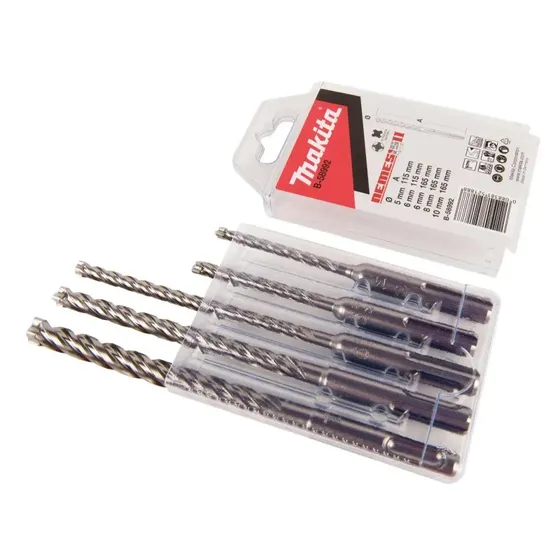 Makita Nemesis II SDS-plus bor sæt 5 dele (5–10 mm, 115–165 mm)