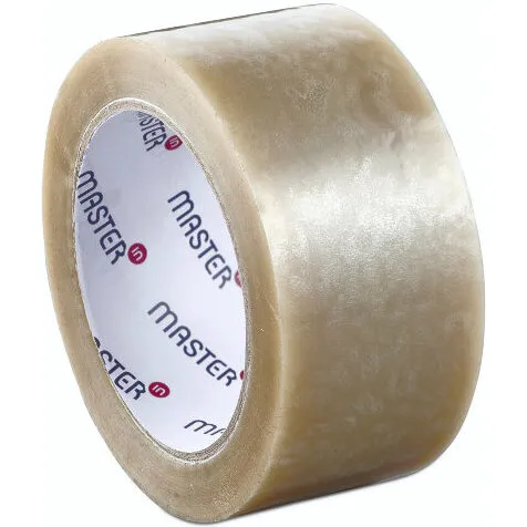 Tape Master'In PP28 transparent 48 mm x 66 m, støjsvag