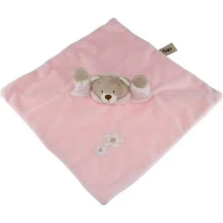 Tinka Baby Sutteklud 30x30 cm - Bamse Rosa
