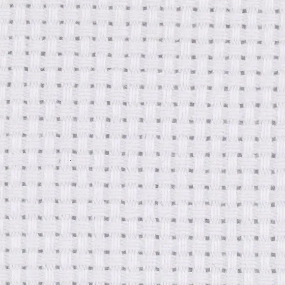 Aidastof 50x50 cm, 43 tern/10 cm, hvid