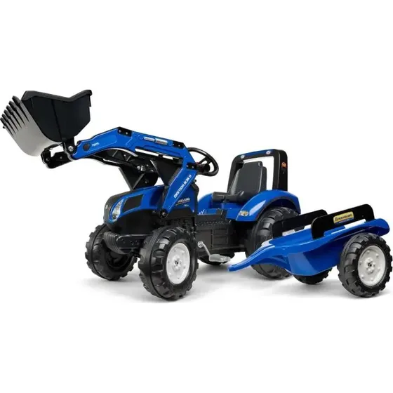 FALK New Holland pedal-frontlæsser med vogn