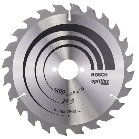 Bosch Rundsavsklinge Optiline Wood 200x30x2,8 mm 24T