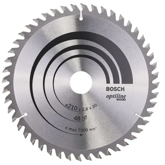 Bosch Optiline Wood rundsavsklinge 210x30x2,8 mm 48T