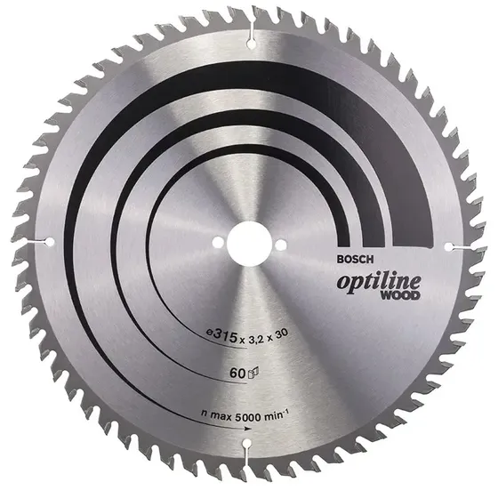 Bosch Optiline Wood rundsavsklinge 315x30x3,2 mm 60T